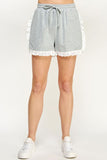 Eyelet Trim Shorts