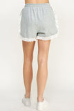 Eyelet Trim Shorts